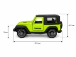 Mini Thar Open Door Die-Cast Toy Car Metal Jeep Model for Kids 1:43 Scale (Green) - Image 2