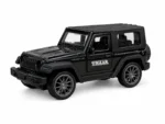 Mini Thar Open Door Die-Cast Toy Car Metal Jeep Model for Kids 1:43 Scale (Black)