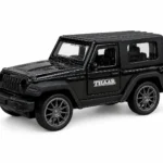 Mini Thar Open Door Die-Cast Toy Car Metal Jeep Model for Kids 1:43 Scale (Black)