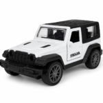 Mini Thar Open Door Die-Cast Toy Car Metal Jeep Model for Kids 1:43 Scale (White)