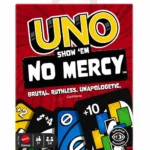 UNO Show ‘em No Mercy Card Game for Kids, Adults & Family Parties and Travel with Extra Cards, Special Rules and Tougher Penalties.