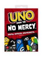 UNO Show ‘em No Mercy Card Game for Kids, Adults & Family Parties and Travel with Extra Cards, Special Rules and Tougher Penalties.