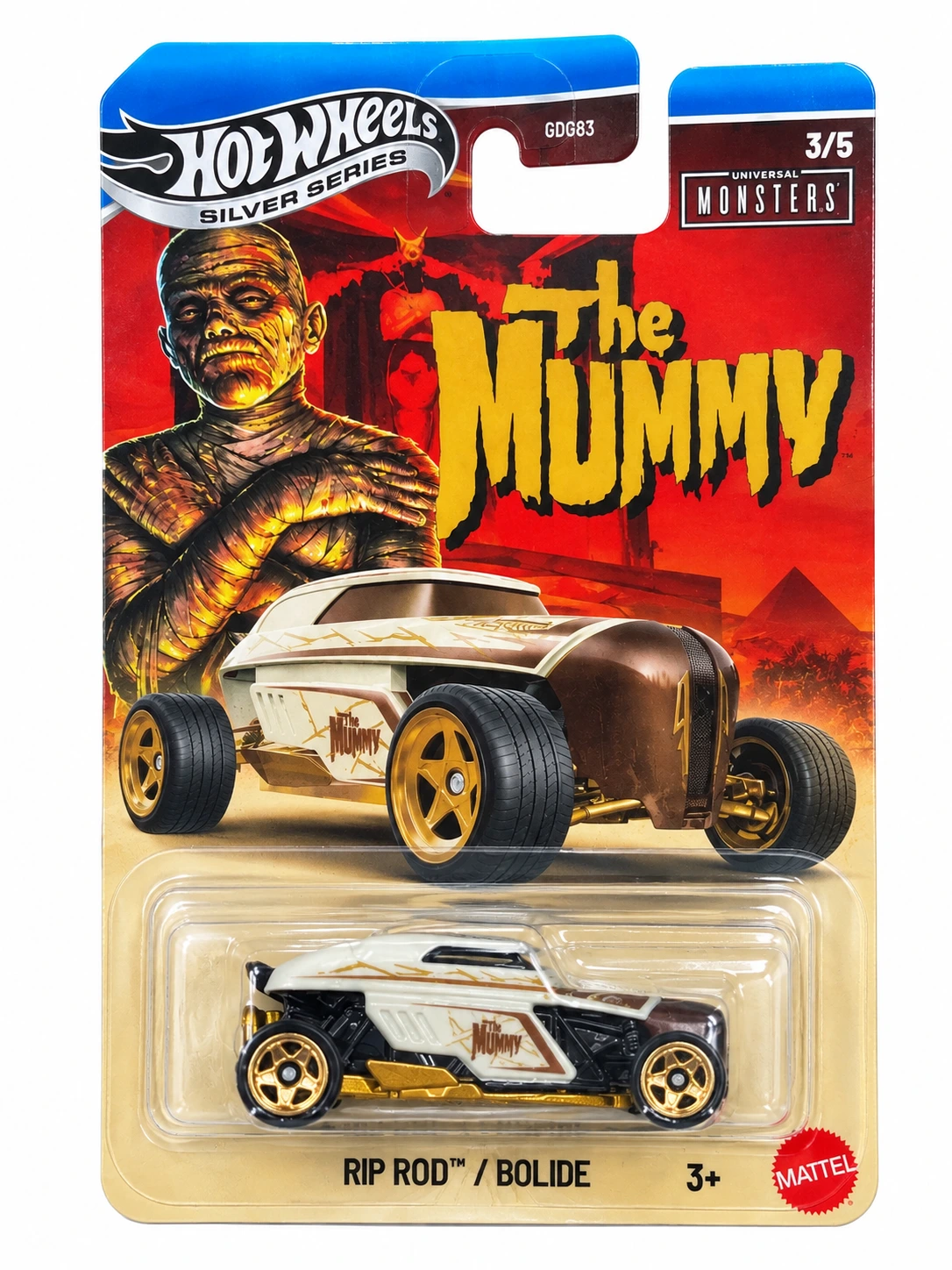 1001016059 Hot Wheels Silver Series The Mummy Rip Rod Die-Cast Toy Car - Image 1