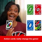 Mattel Uno Playing Card Game for 7 Yrs and Above for Adult, Set of 112 Cards, Multicolor - Image 2